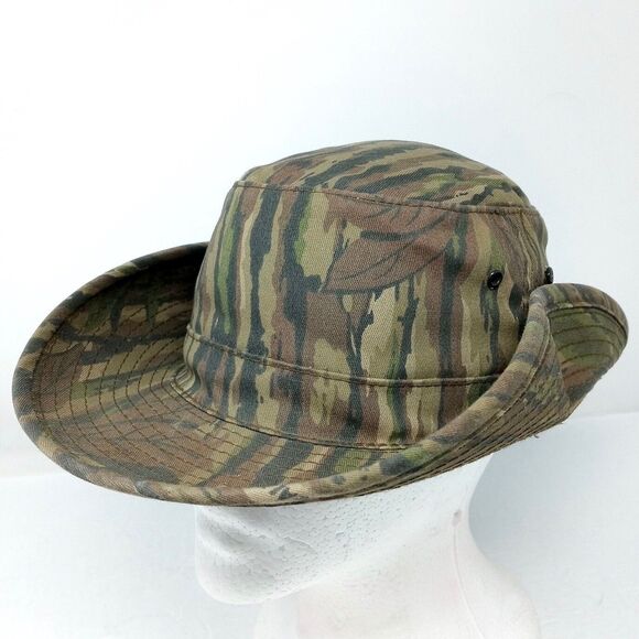 Vintage Realtree Made in USA Camouflage Fishing Hunting Bucket Hat Cap SMALL - Picture 3 of 10